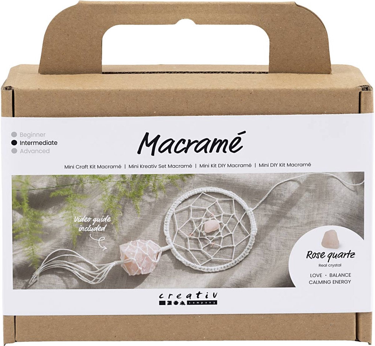 Kreativunternehmen https: www.cchobby.nl mini-hobbyset-macrame-dreamcatcher-with-rose-quartz-light-pink-white-1-box