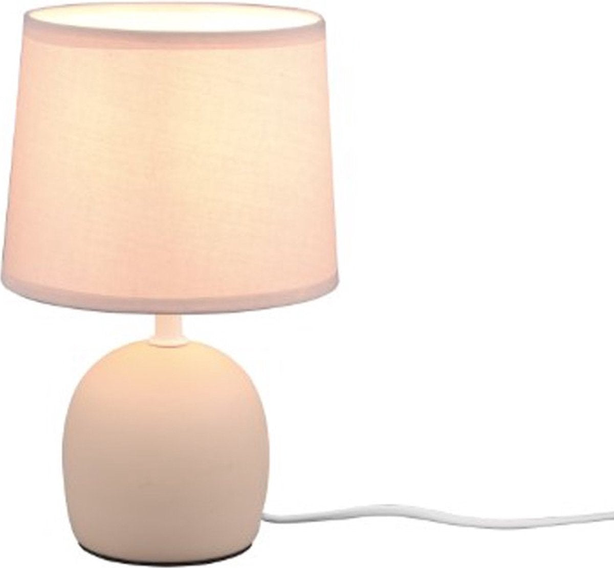 Rl lebe deine Lichtrealität Malu - Tischleuchte - Beige - exkl. 1x E14 4 W - Schnurschalter