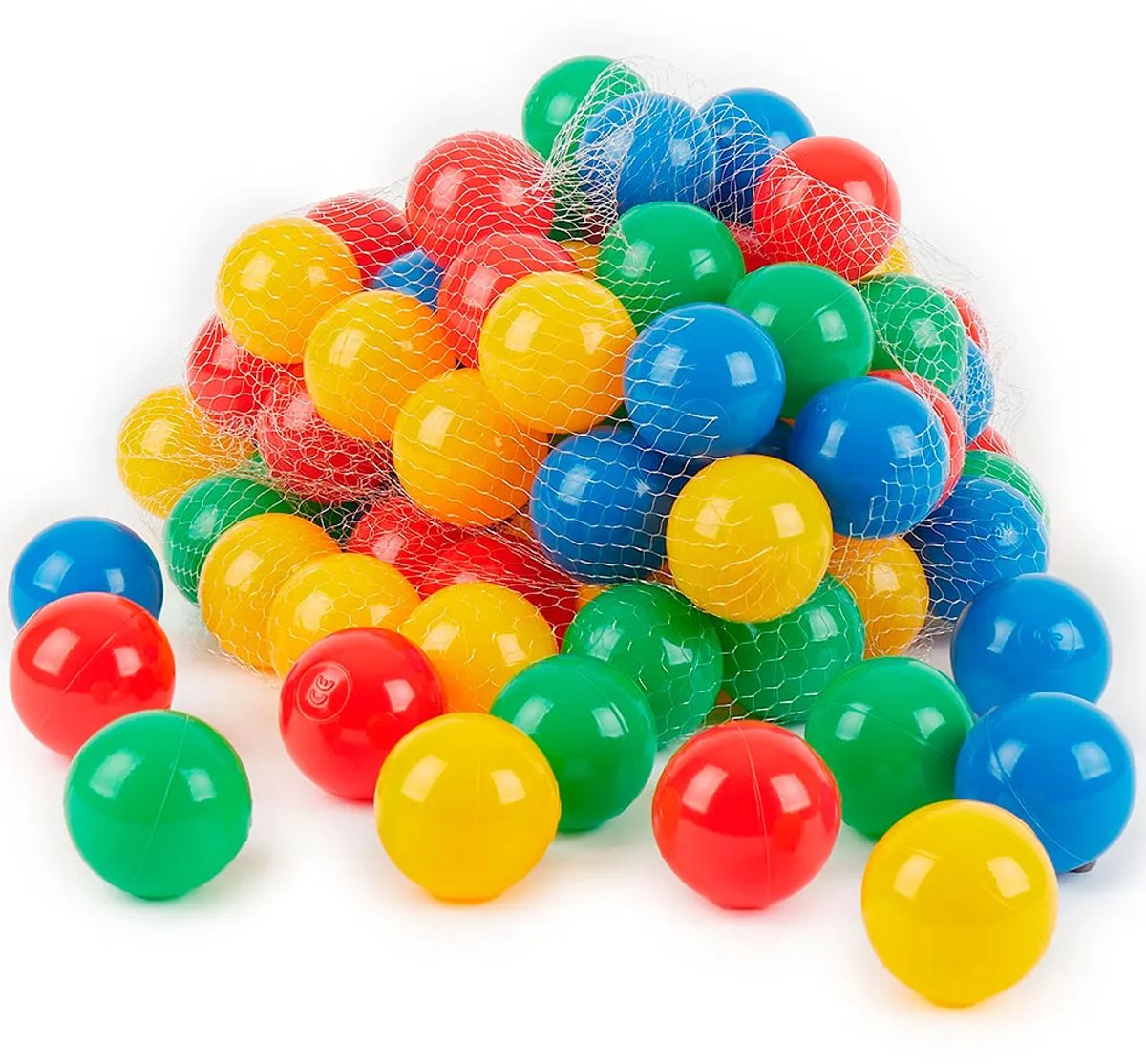 Bieco 100 Bälle Colour Pop – Bällebad Ballset – Spielbälle für Bällebad Ballzelt – 6 cm