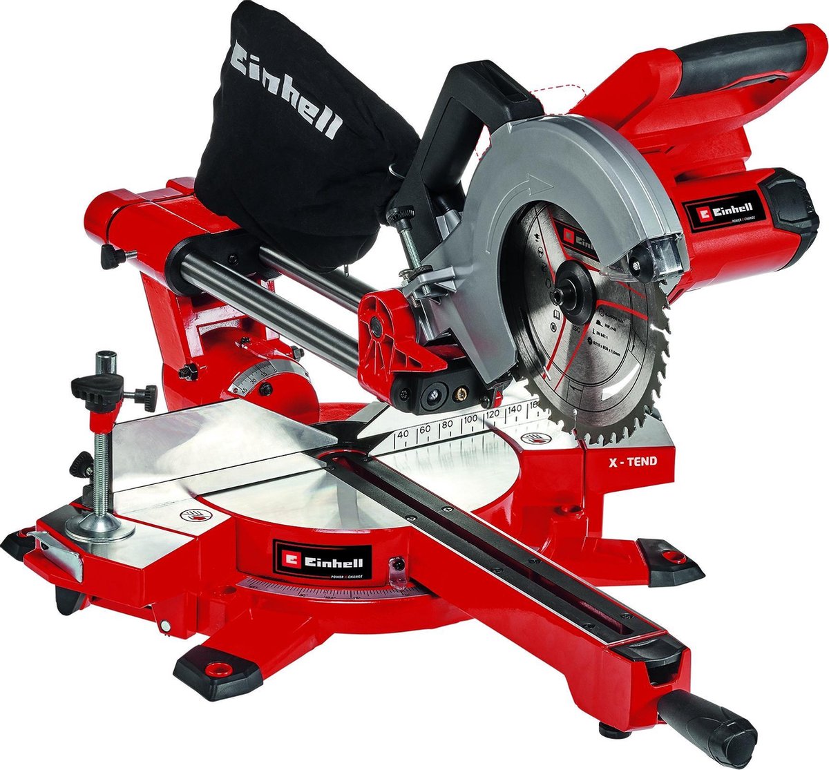 Einhell Akku-Radial-Kapp- und Gehrungssäge TE-SM 36 210 Li Solo – Power X-Change – 36 V Li-Ion – ø210 mm – inkl. 40-Zahn-Sägeblatt - exkl. Akku und Ladegerät