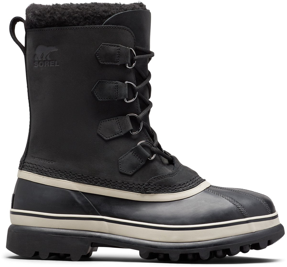 Sorel caribou™ wp Herren-Schneestiefel – Schwarz, dunkler Stein – Größe 48