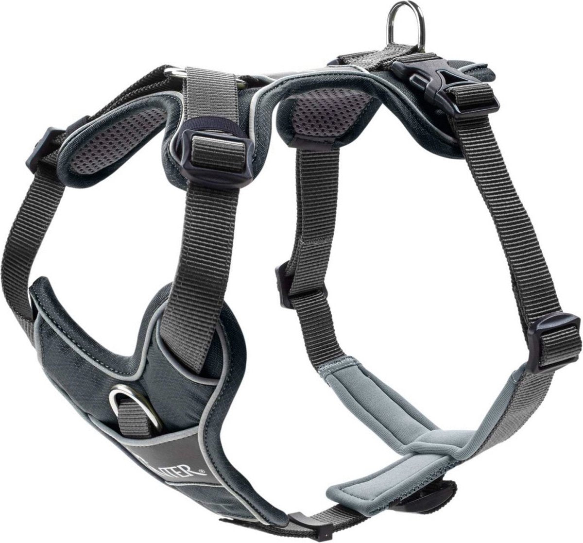 Hunter Geschirr Divo Grey Grau - Hundegeschirr - L 72-100 cm