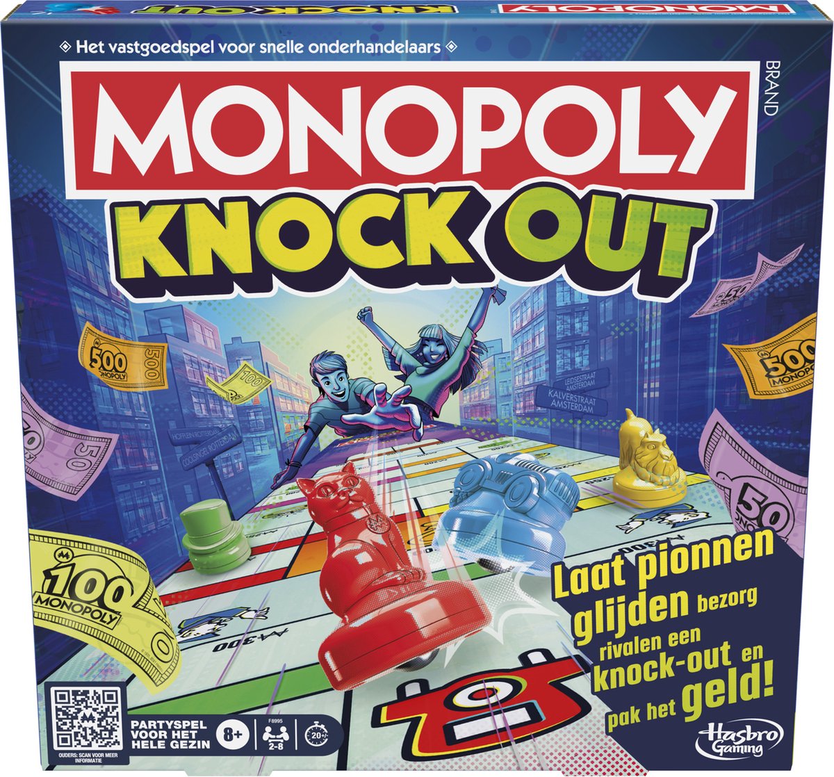 Monopoly Knockout-Brettspiel – Niederländische Ausgabe – Brettspiel