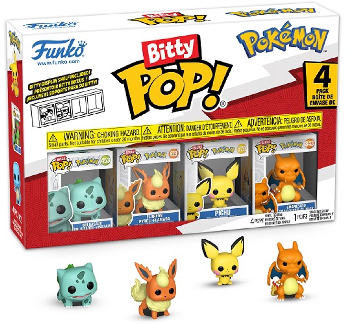Funko Pokemon – Bitty Pop 4er-Pack 2,5 cm – Bulbasaur