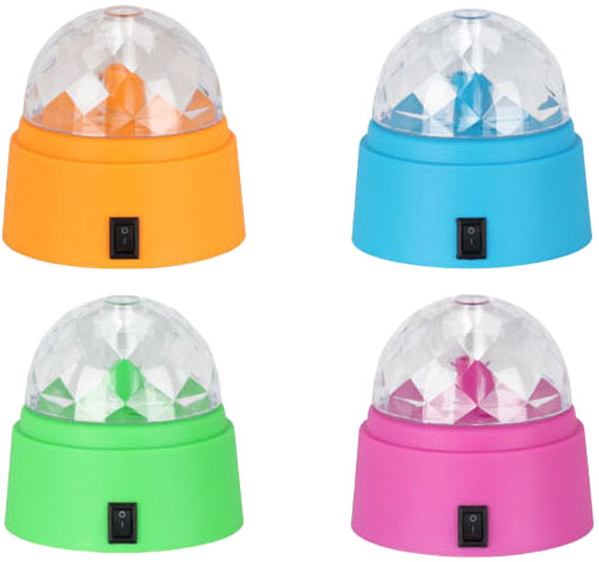Discolampe mit 6 LED-Lichtern