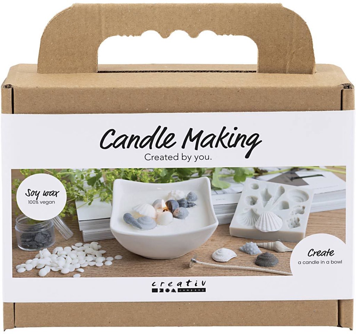 Kreativunternehmen https: www.cchobby.nl mini-hobbyset-candle-making-shells-gray-off-white-1-box