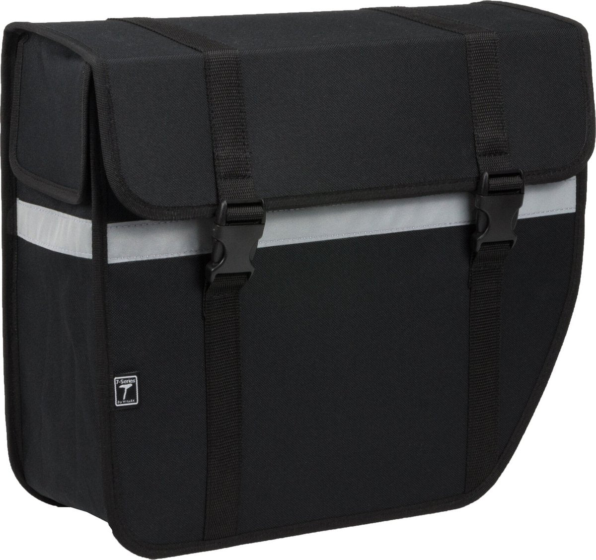 Willex Single Fahrradtasche Shopper – abgeschrägt – rechts – 17l – Schwarz
