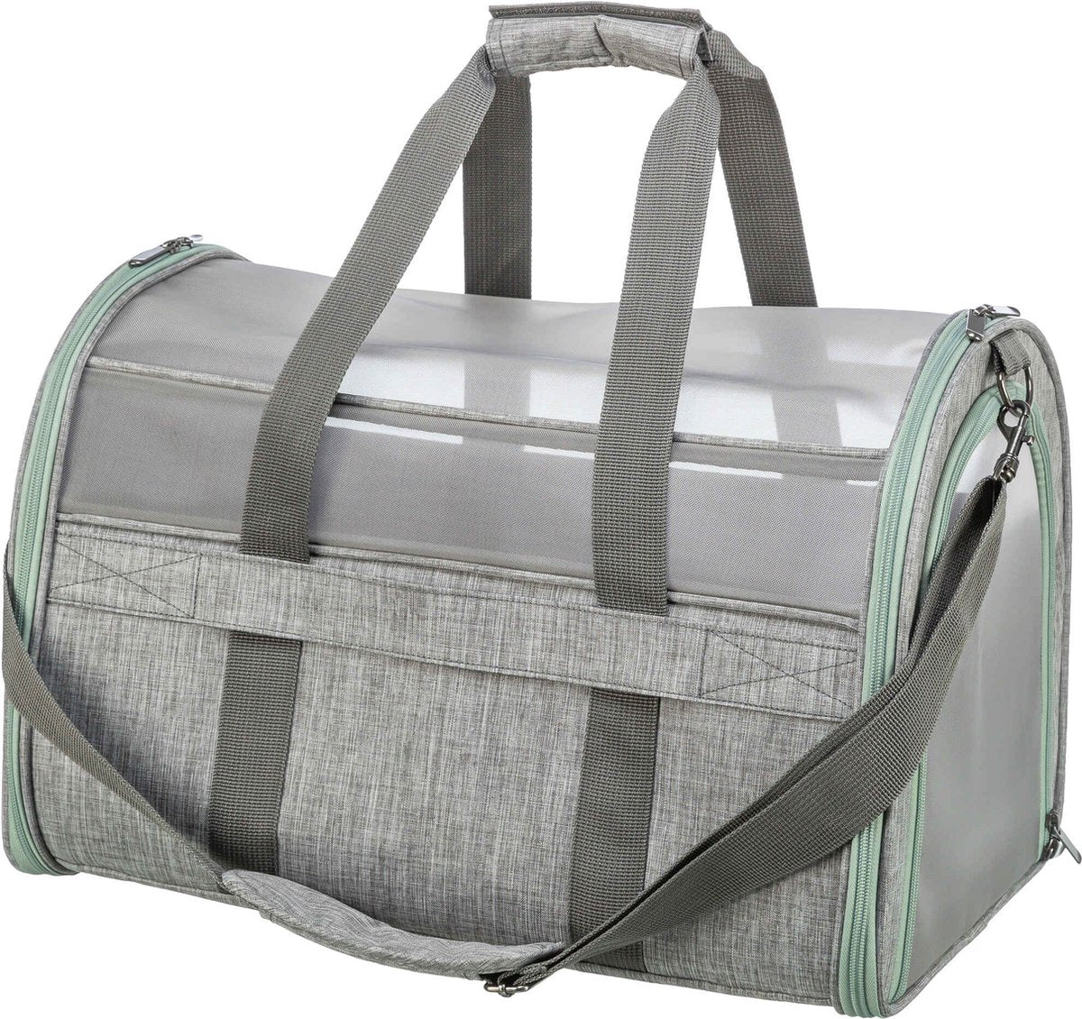 Trixie - Hundetasche Dillon - Grau Mintgrün - 54x32x33 cm