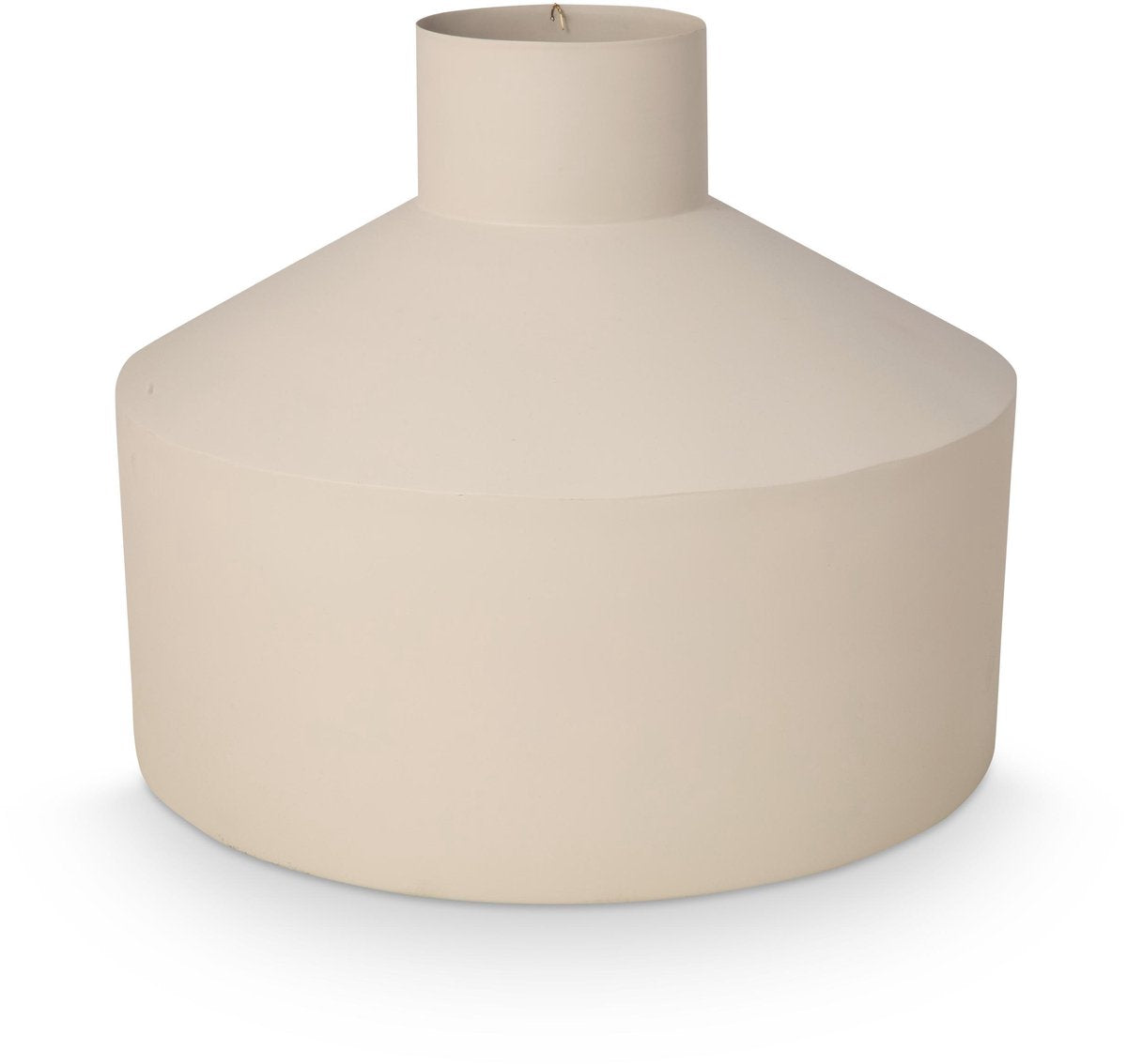 Vtwonen - basic - vaas - zand - metaal - 38x31cm