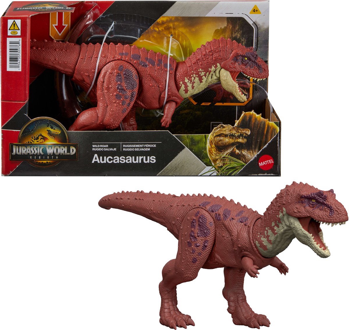 Mattel Jurassic World Rebirth – Wild Roaring – Aucasaurus