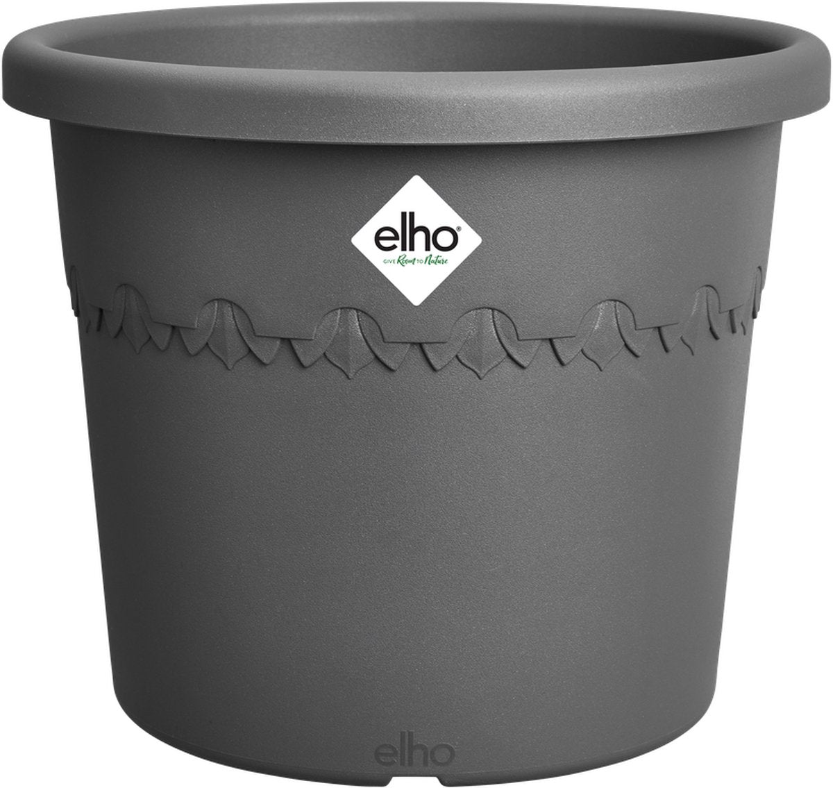 Elho algarve cilindro 35 - bloempot voor buiten - 100% gerecycled plastic - ø 34.5 x h 29 cm - antraciet