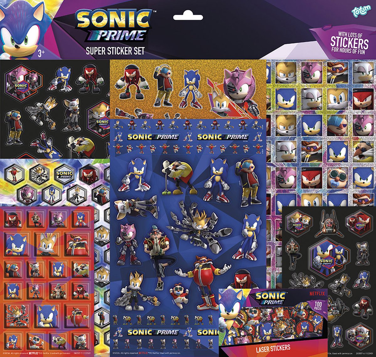 Totum Sonic Super-Aufkleber-Set