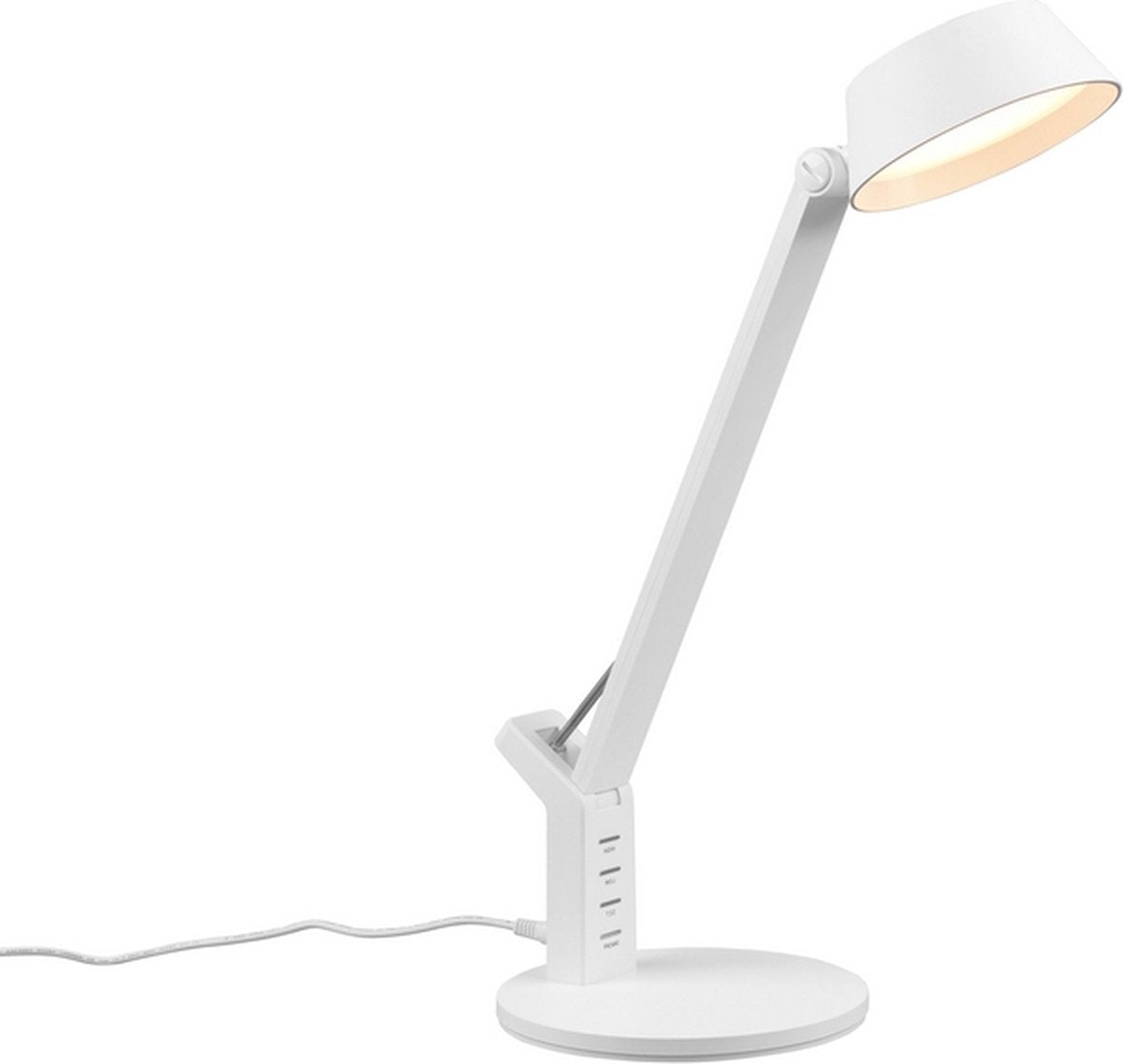 Trio ava - Tischleuchte - weiß matt - inkl. 1x SMD 5,2W - USB-Eingang - Ladefunktion - Schreibtischlampe