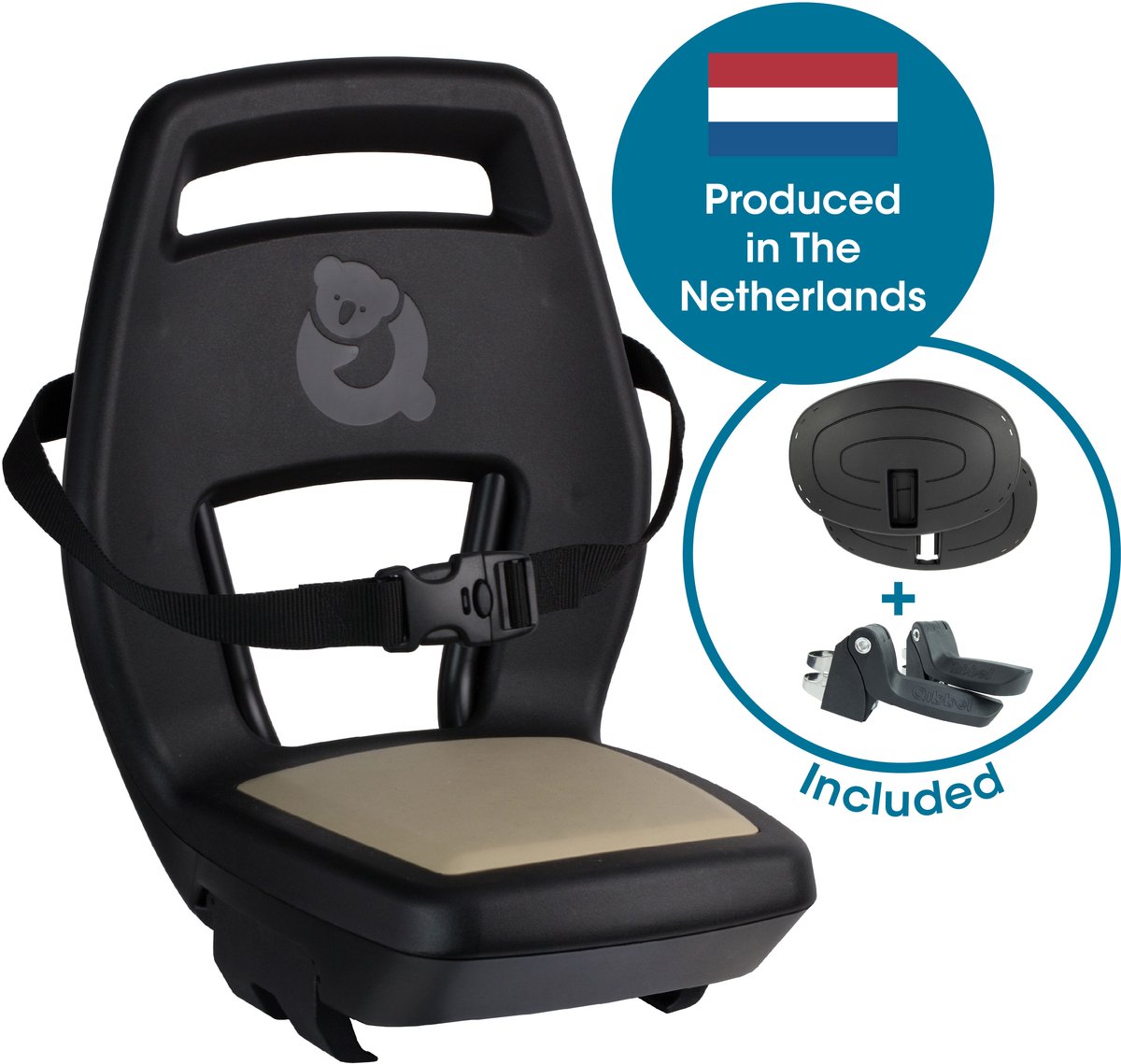 Qibbel Rücksitz Junior Black Creme komplett Q344