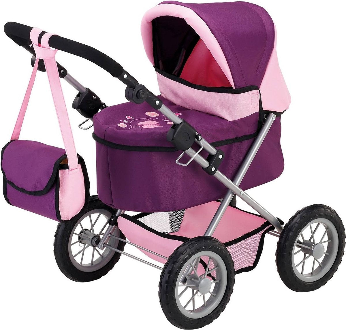 Bayer design - poppenwagen trendy - roze en paars