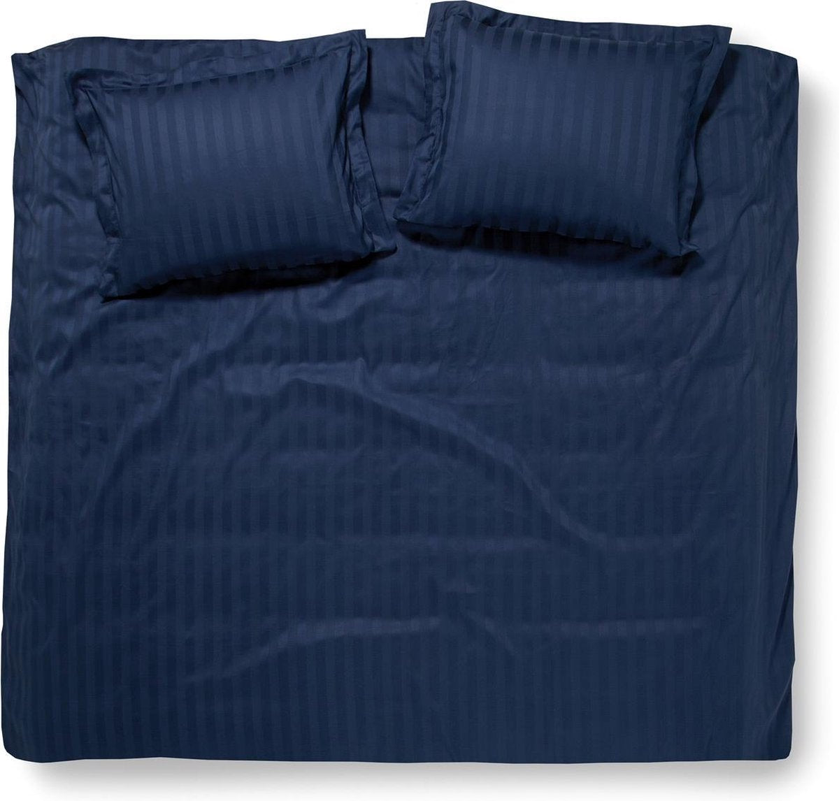 Damai linea - dekbedovertrek - 240x200 220 cm - lits-jumeaux - indigo + 2 kussenslopen 60x70
