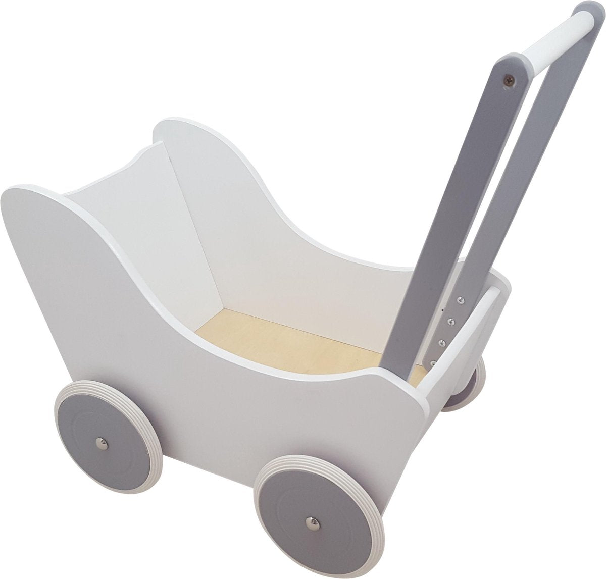 Playwood Doll Wagon Weiß Silber