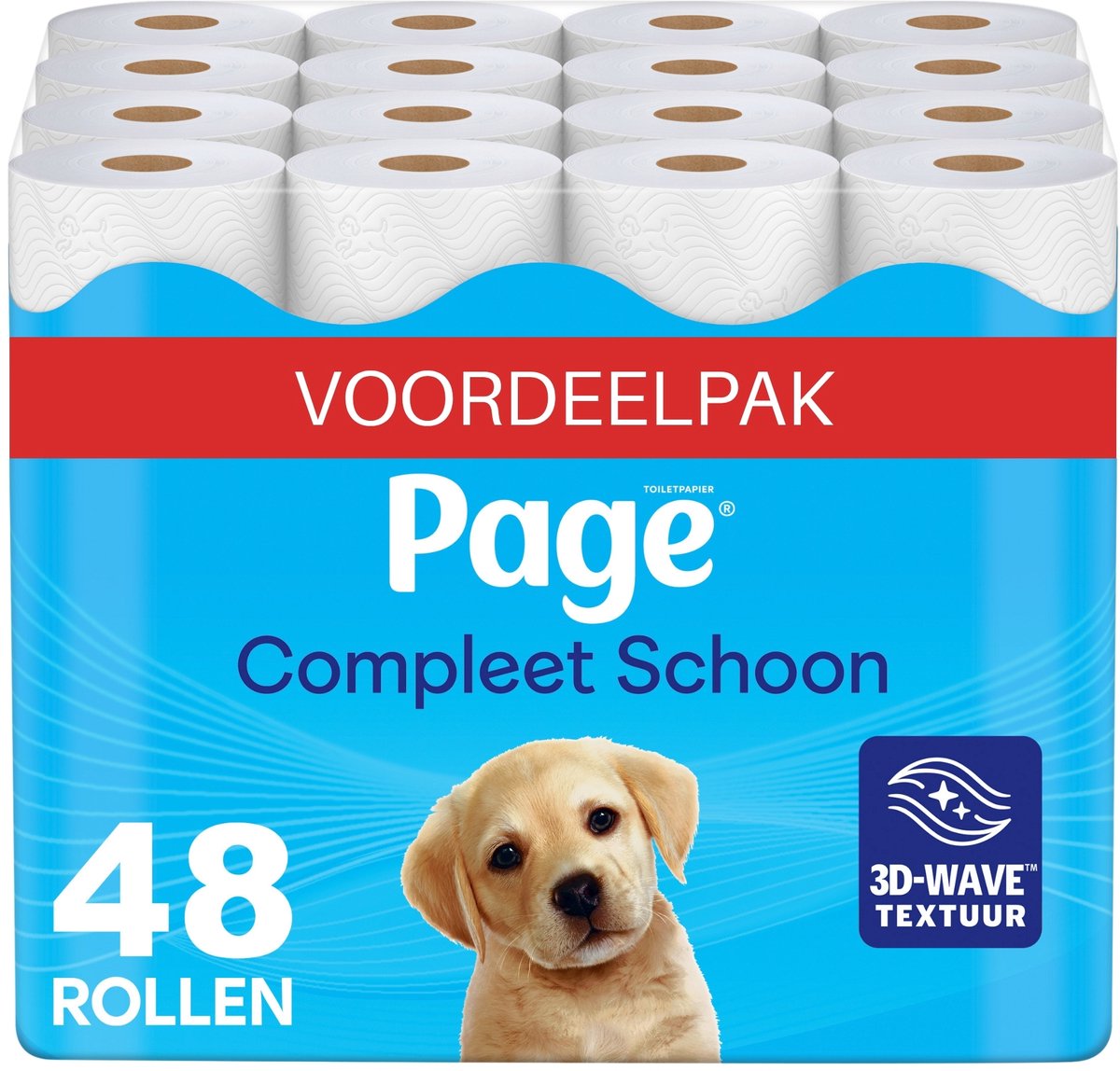 Page® Toilettenpapier – völlig sauberes Toilettenpapier – 48 Rollen – Vorteilspack