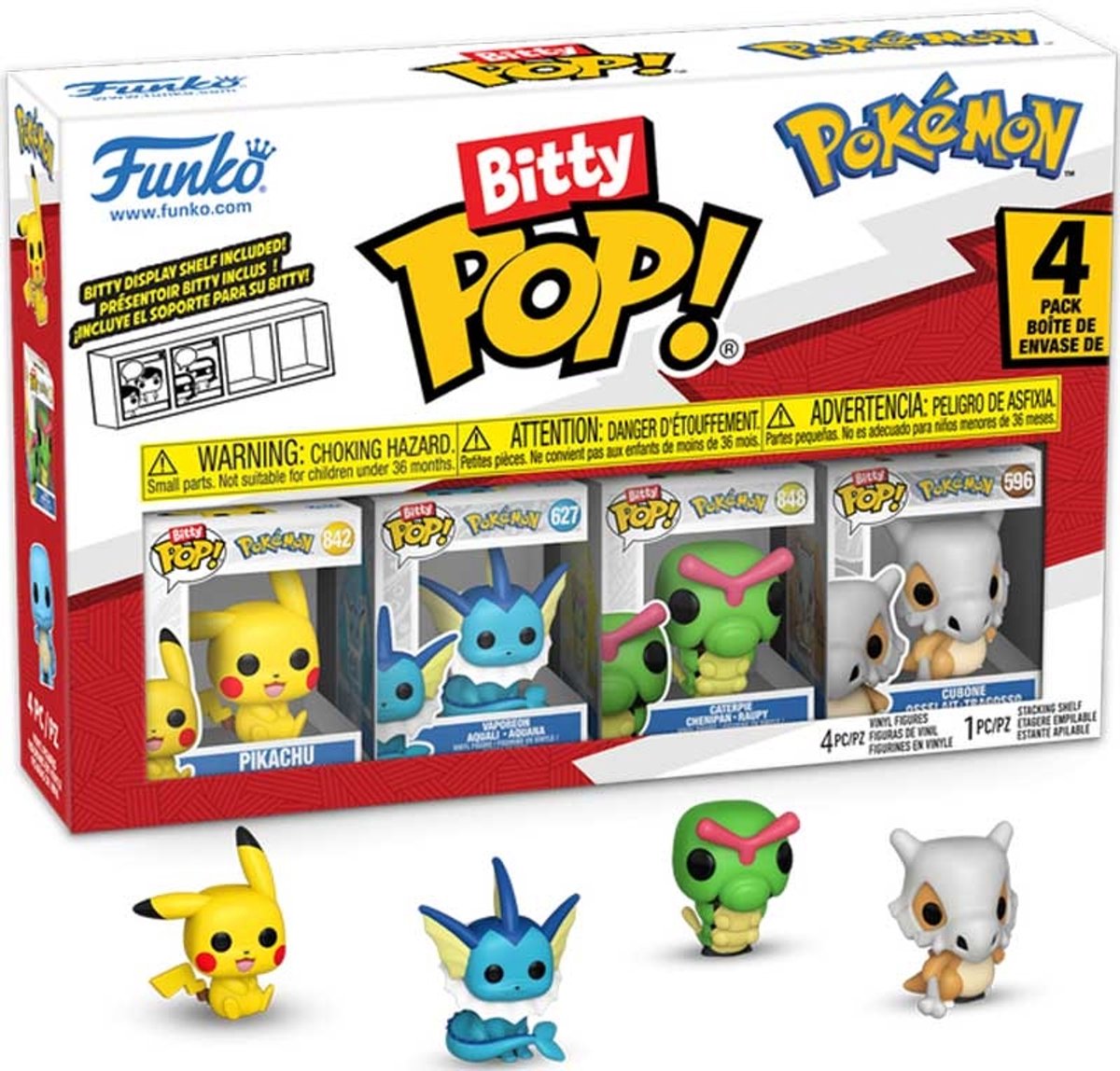 Funko Pokémon Bitty Pop! Vinylfigur 4er-Pack Serie 1 - 2 cm