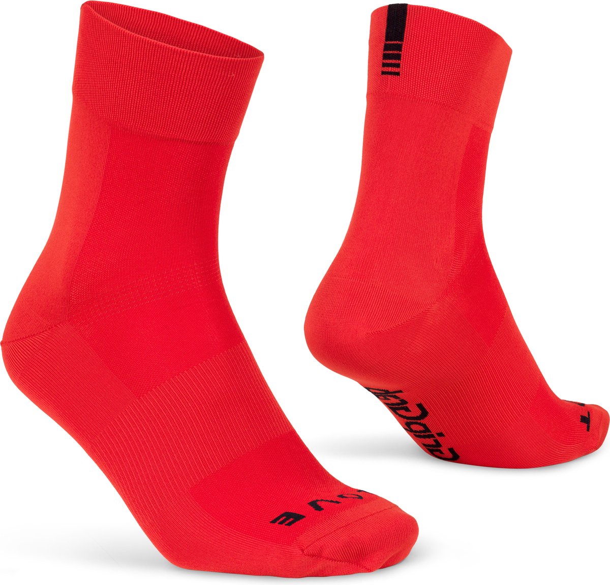 Gripgrab – leichte SL Performance Sommer-Radsocken 1 Paar Coolmax-Radsocken regulärer Schnitt – rot – Unisex – Größe L (44-47)