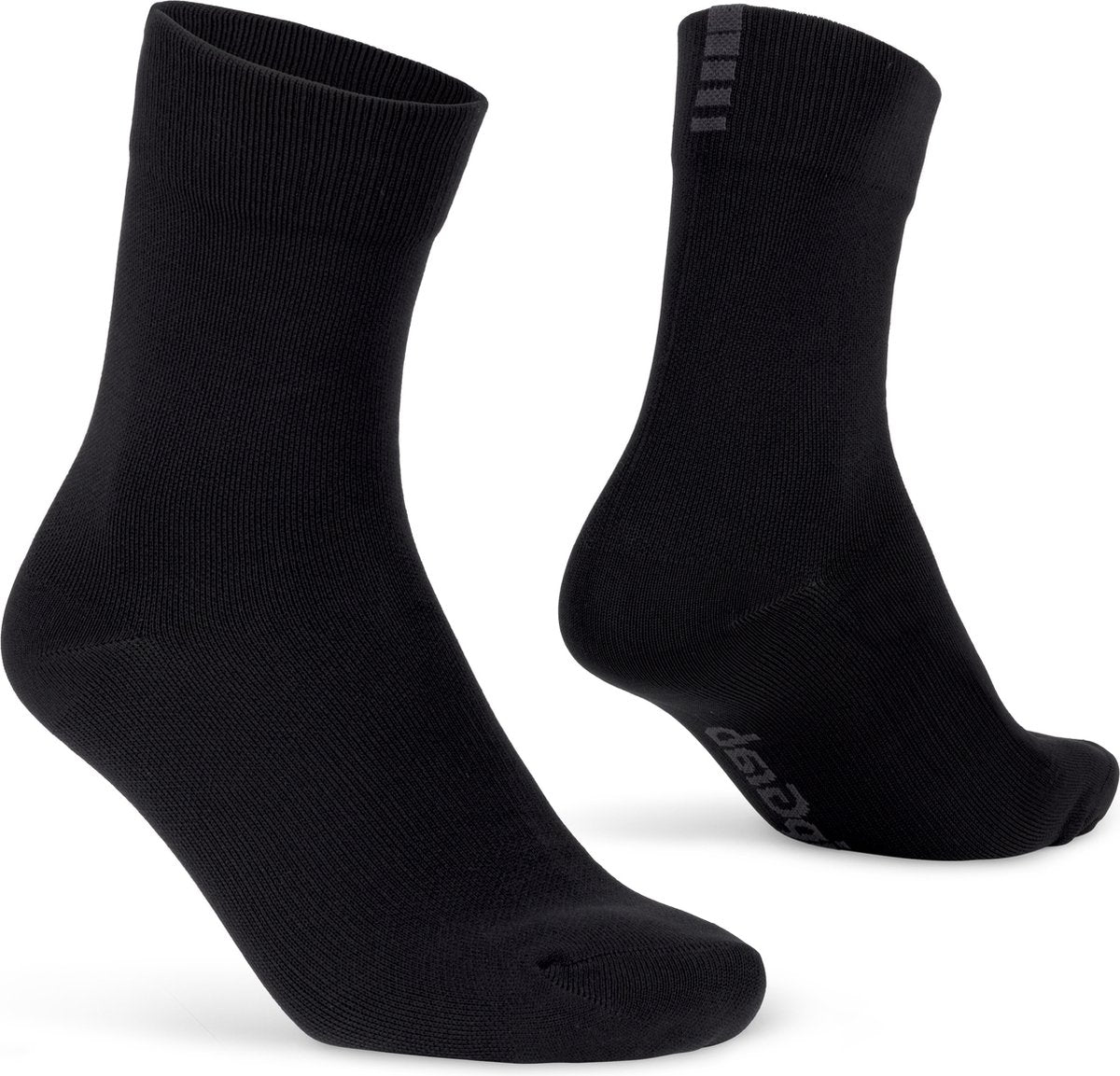 Gripgrab – leichte wasserdichte Frühlings-Herbst-Radsocken Winter-Radsocken – Schwarz – Unisex – Größe L