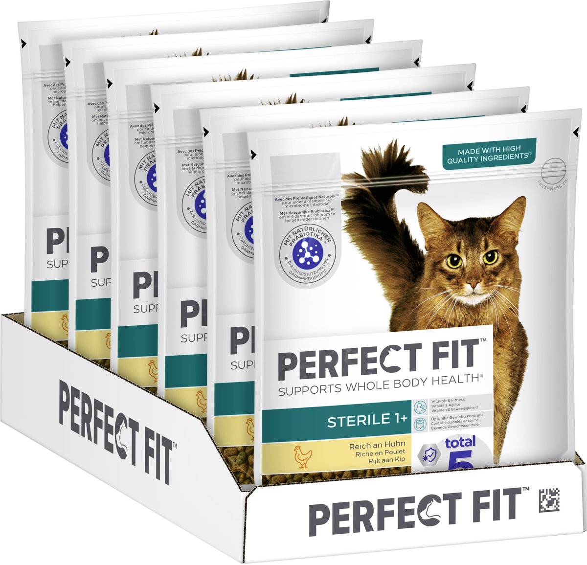 Perfect Fit Katzenfutter – steriler Erwachsener – Huhn – 6 x 750 g