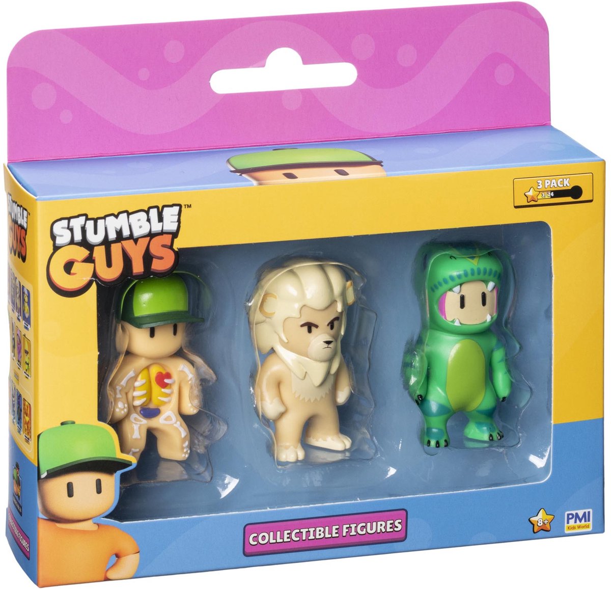 Boti Stumble Guys Actionfiguren, 3er-Pack