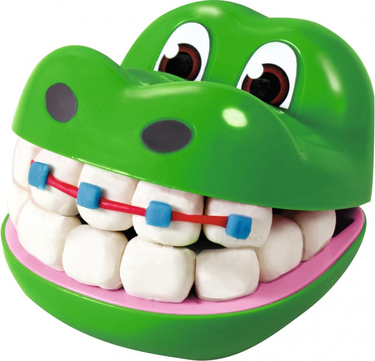 Simba - kneedgum - kunst- knutselset voor kinderen - tandarts krokodil met kneedpasta en manuele boormachine