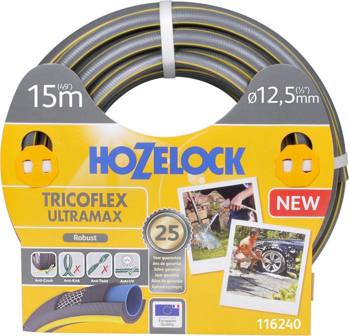 Hozelock Tricoflex Ultramax Schlauch ø 12,5 mm 15 Meter