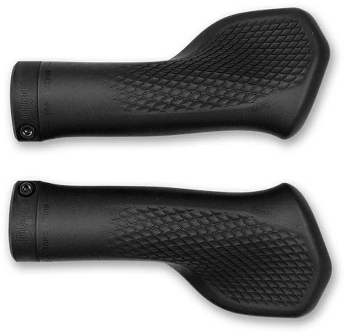 Acid grips travel comfort - fietshandgrepen - handvatten met anti-slipstructuur - met comfort curve voor meer gemak - ergonomische fietshandvatten - geschikt voor lange fietstochten - zwart - large