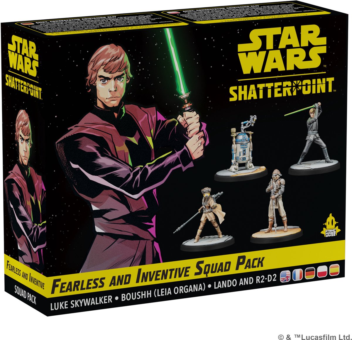 Atomic Mass Games Star Wars Shatterpoint Furchtloses und erfinderisches Squad Pack – en fr de pl es