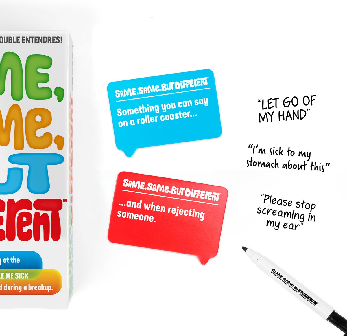 Was memst du – gleich, gleich, aber anders – das zweideutige Partyspiel der Macher