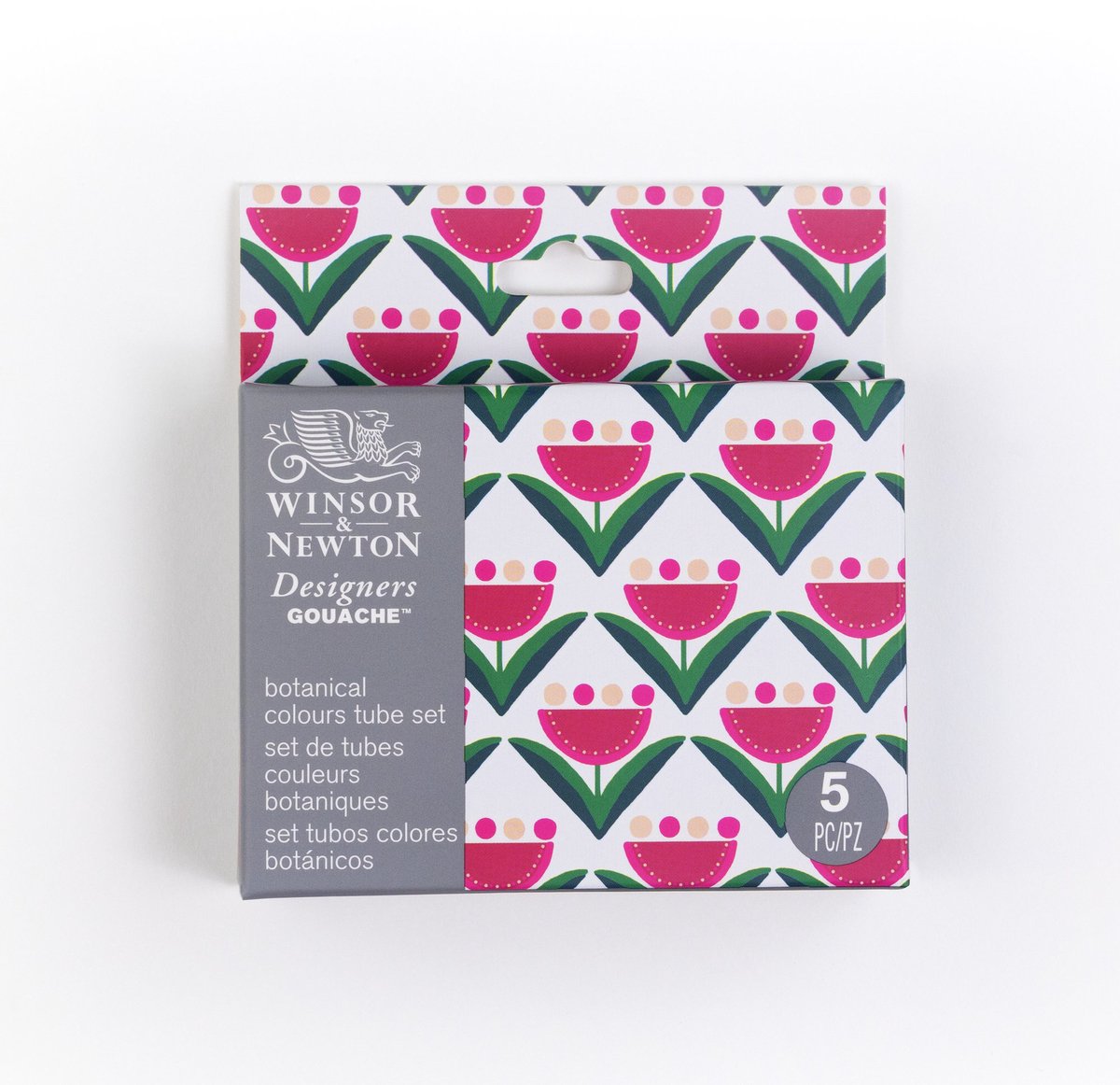 Winsor Newton 0690183 Designer Gouache Botanical Set 5x14ml – Hochwertige Gouache für florale und botanische Illustrationen