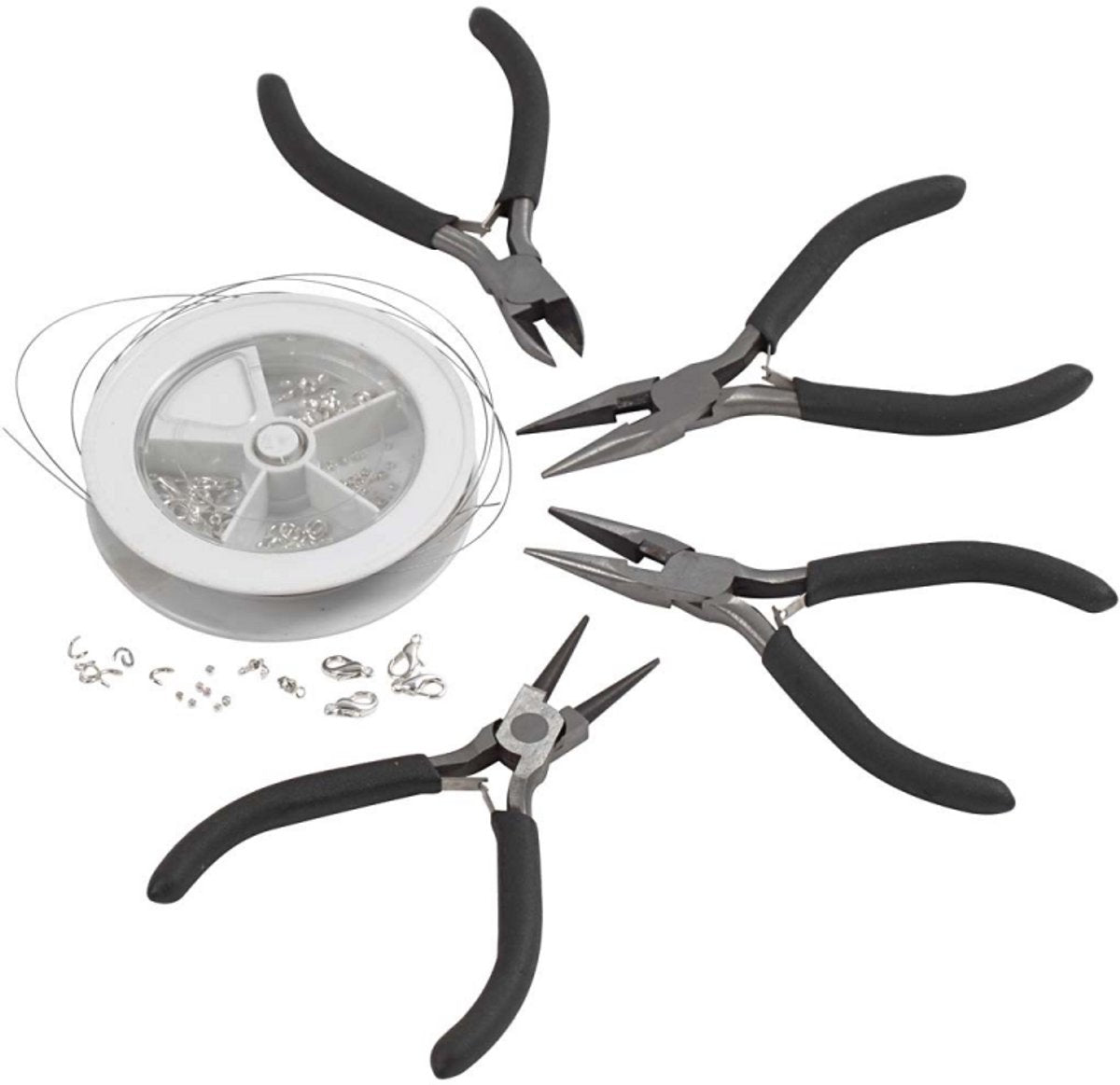 Kreativunternehmen https: www.cchobby.nl Jewelry-making-kit-silvered-1-set