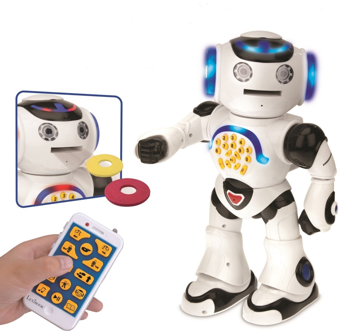Lexibook Powerman® interaktiver Roboter zum Lernen und Spielen inkl. Fernbedienung (Niederländisch)
