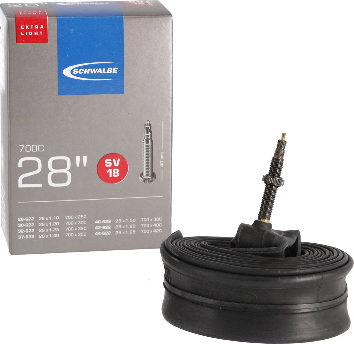 Schwalbe Innenrohr Sv18 Extra Light 28 28 47-622 635 40 mm Valiel