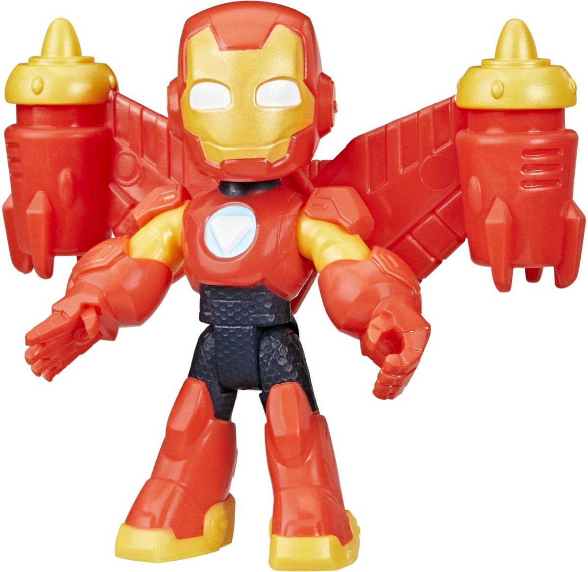 Hasbro marvel iron man and his awesome friends iron man, actiefiguur, speelgoed met accessoire, leeftijd 3+
