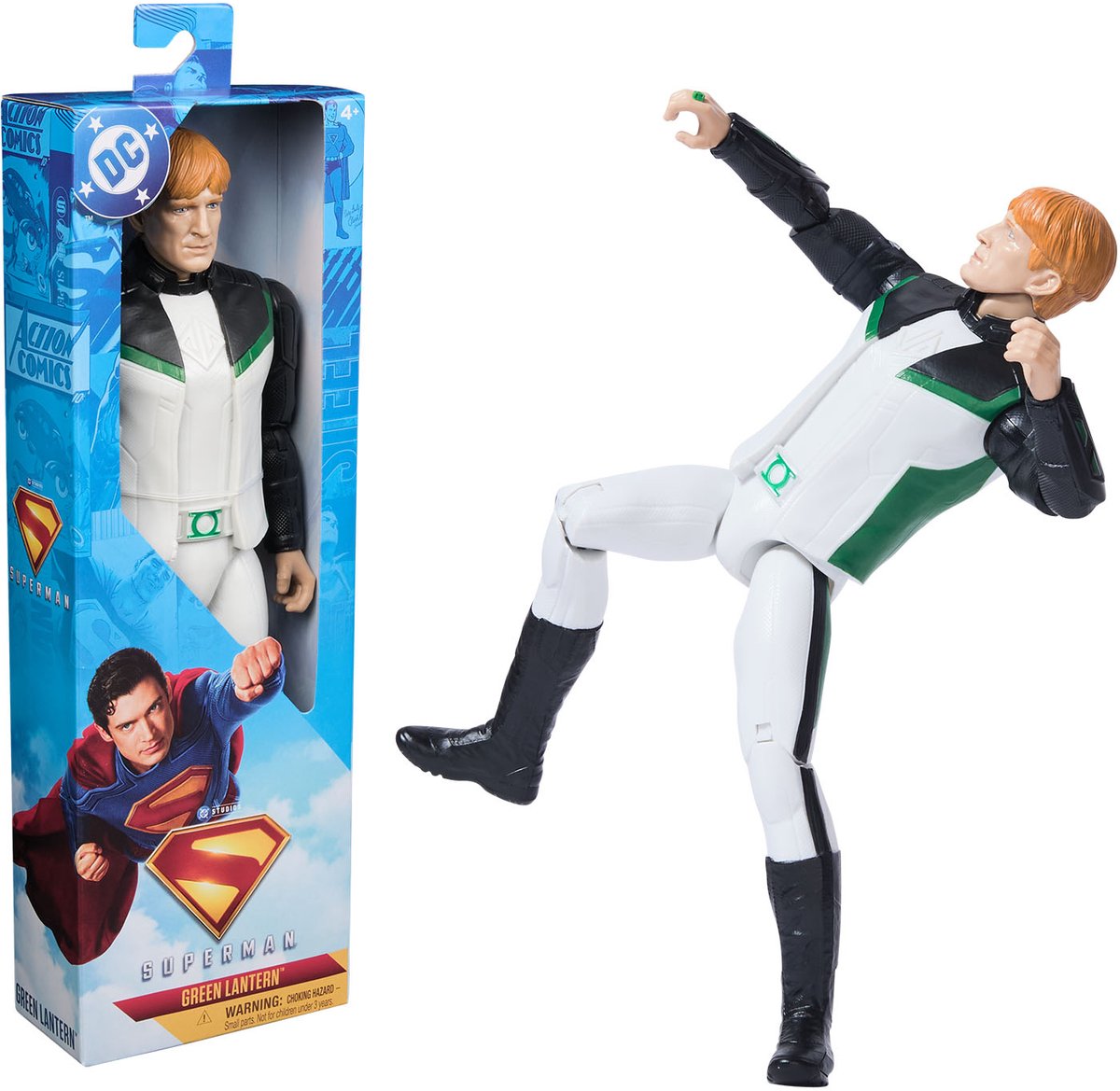 DC Comics, Superman Green Lantern Superhelden-Actionfigur von 30 cm, Kinderspielzeug, Fantasy-Spiel