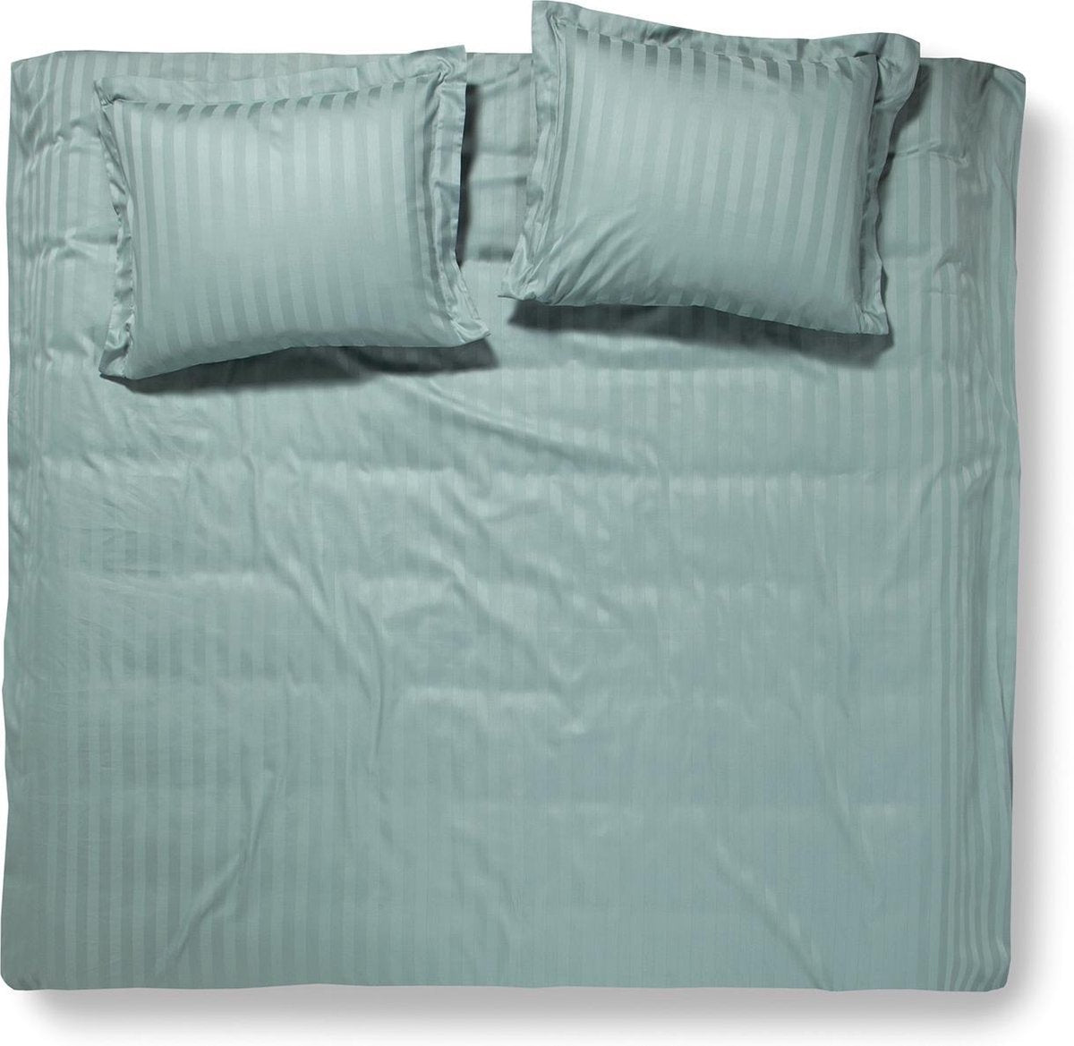 Damai - linea - dekbedovertrek - 200x200 220 cm - tweepersoons - groen + 2 kussenslopen 60x70