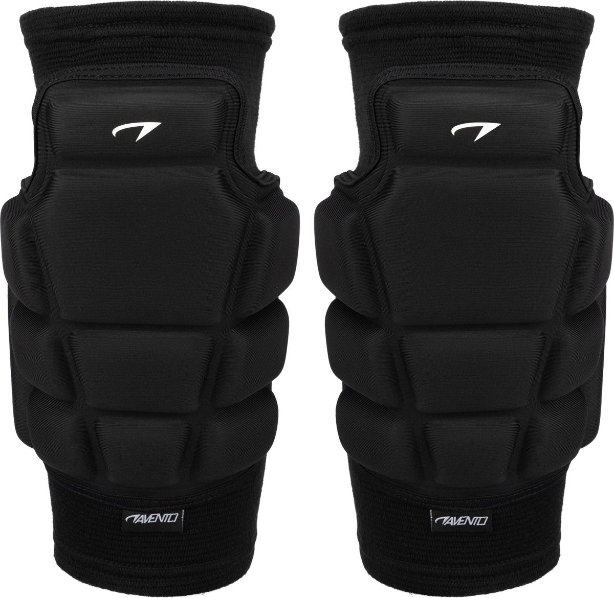 Avento kniebeschermers - indoor sport knie beschermers - zwart - maat s