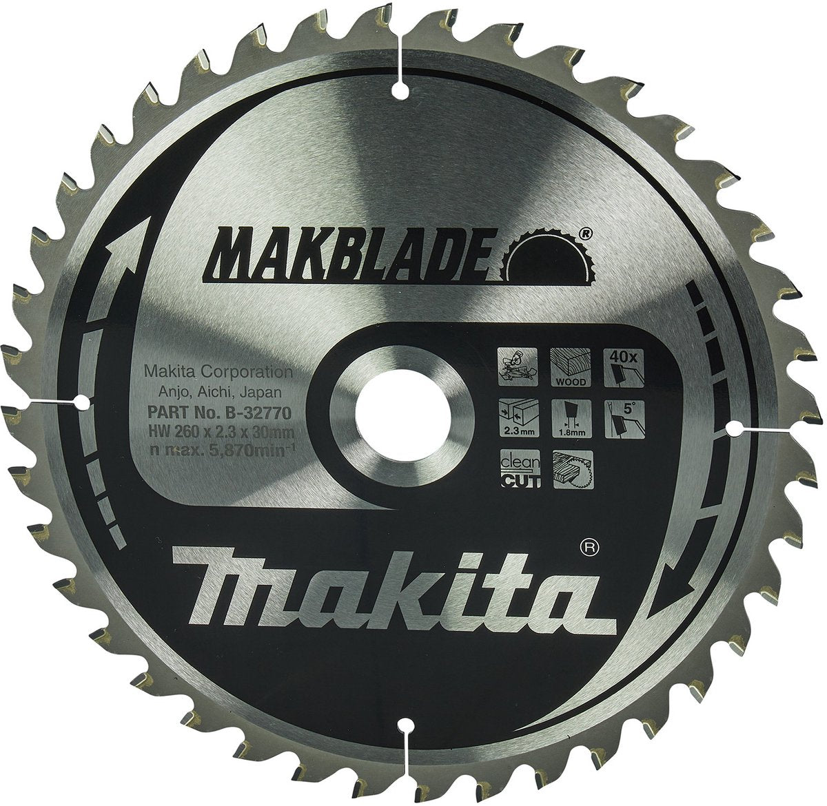 Makita Zubehör Sägeb. 260x30 40t – b-08981 – b-32770