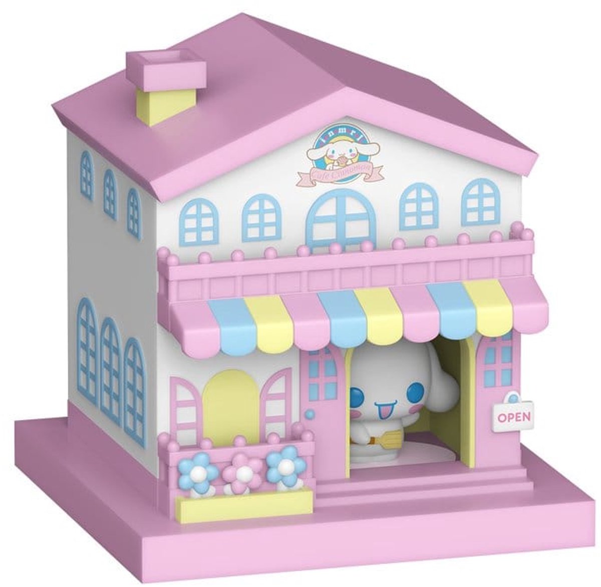 Funko sanrio bitty pop! town vinyl figure cafe cinnamoroll w c pop! figuur - 2cm