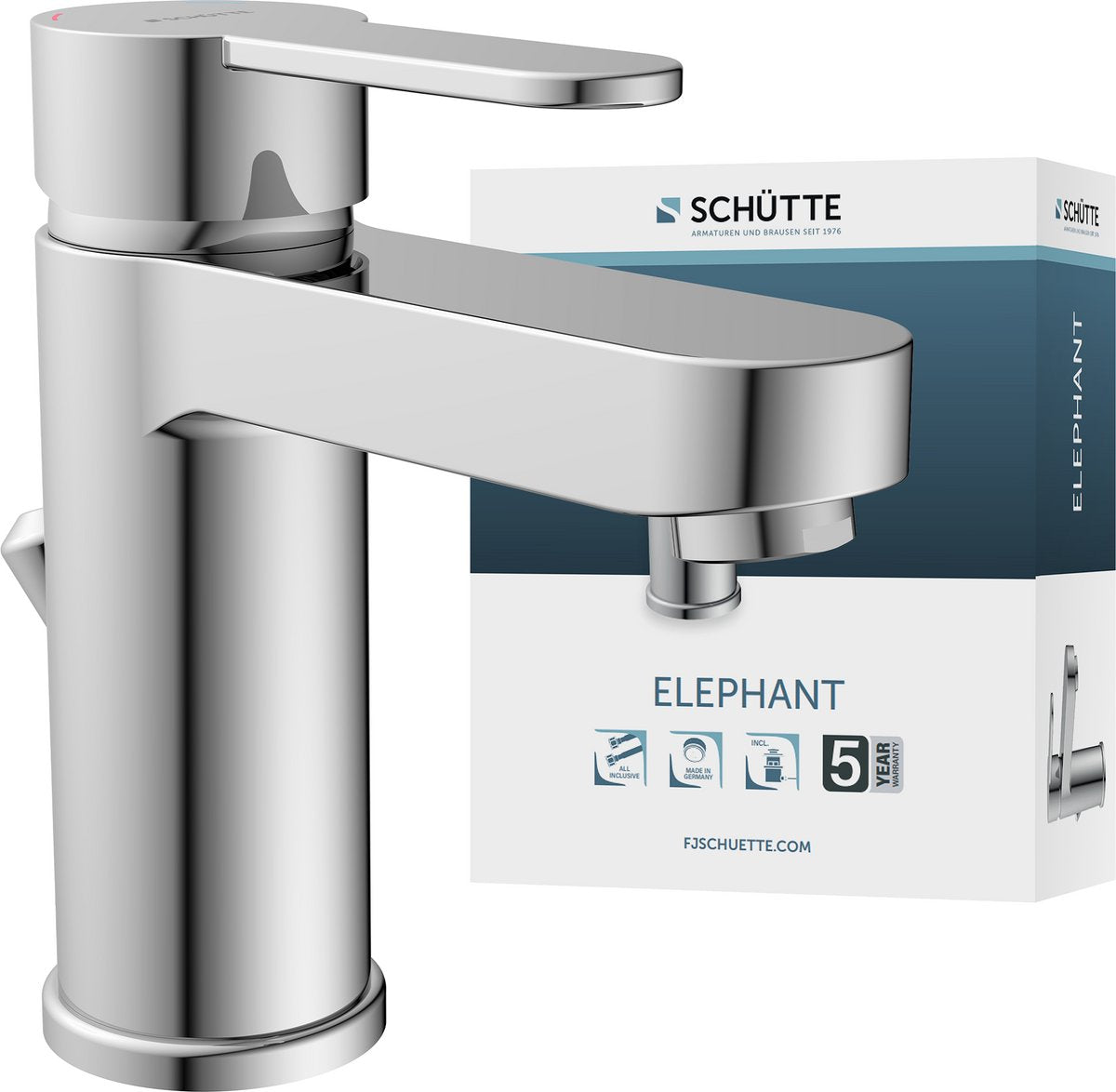 Schütte Washbeer Mixer Elephant Chrom -gelenkt