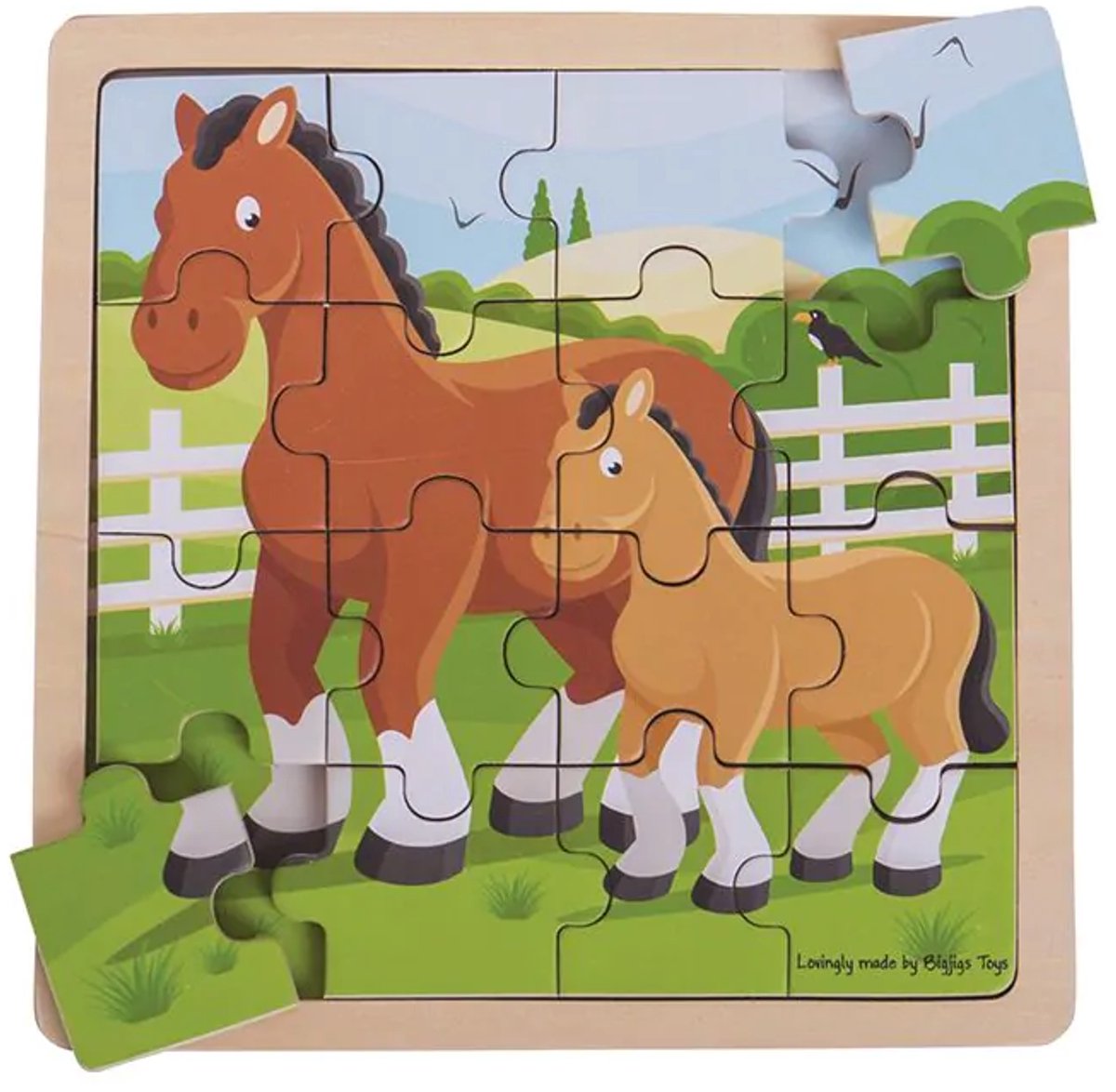 Bigjigs Pferde- und Fohlenpuzzle.