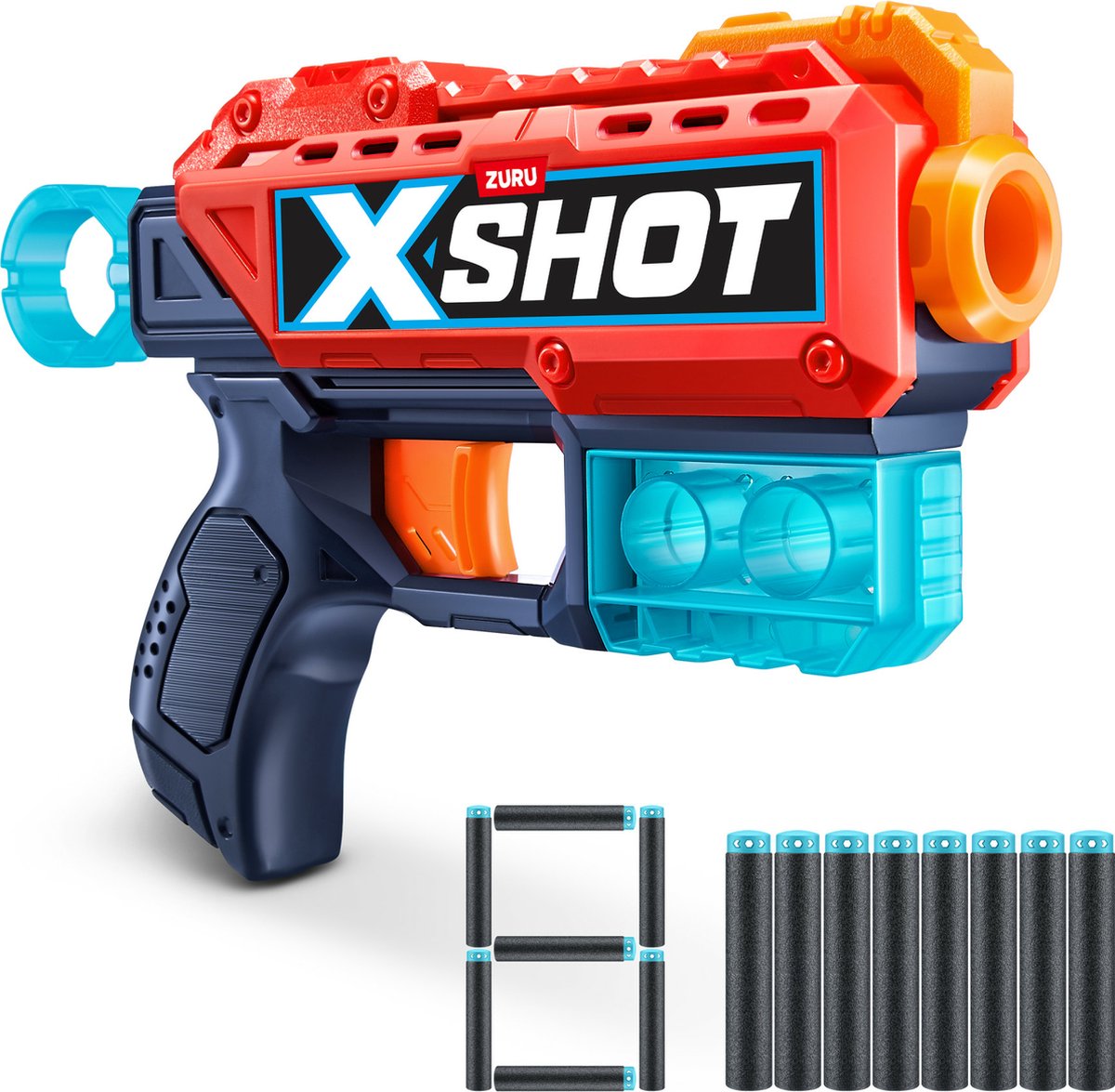 Zuru X-Shot-Kickback mit 8 Darts