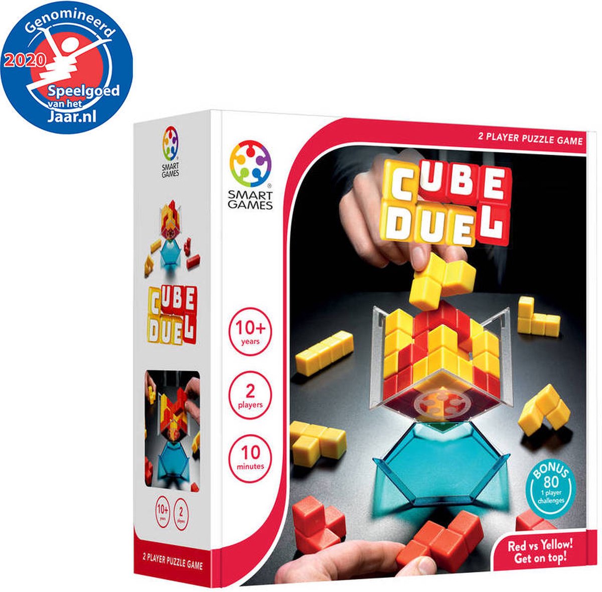 Smartgames Würfelduell – strategisches 3D-Blockspiel – 80 Lernherausforderungen – Solospiel 2 Spieler – ab 10 Jahren