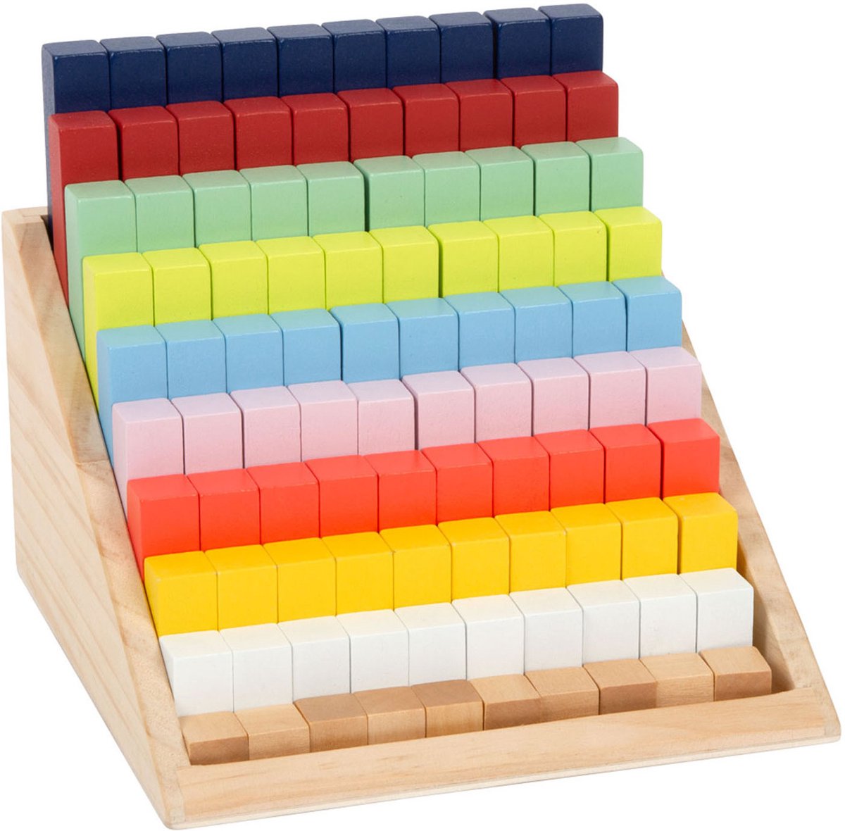 Kleiner Fuß - Holzberechnungblöcke in Box, 100dlg.