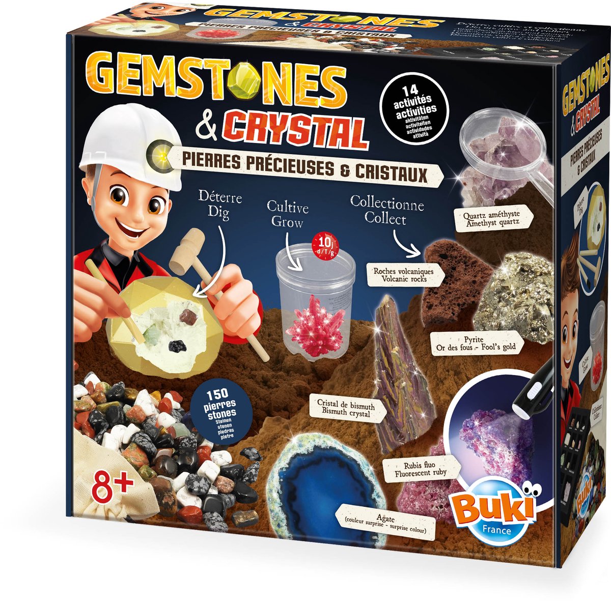 Buki France Buki – Steine und Mineralien – Experimentierset – Experiment