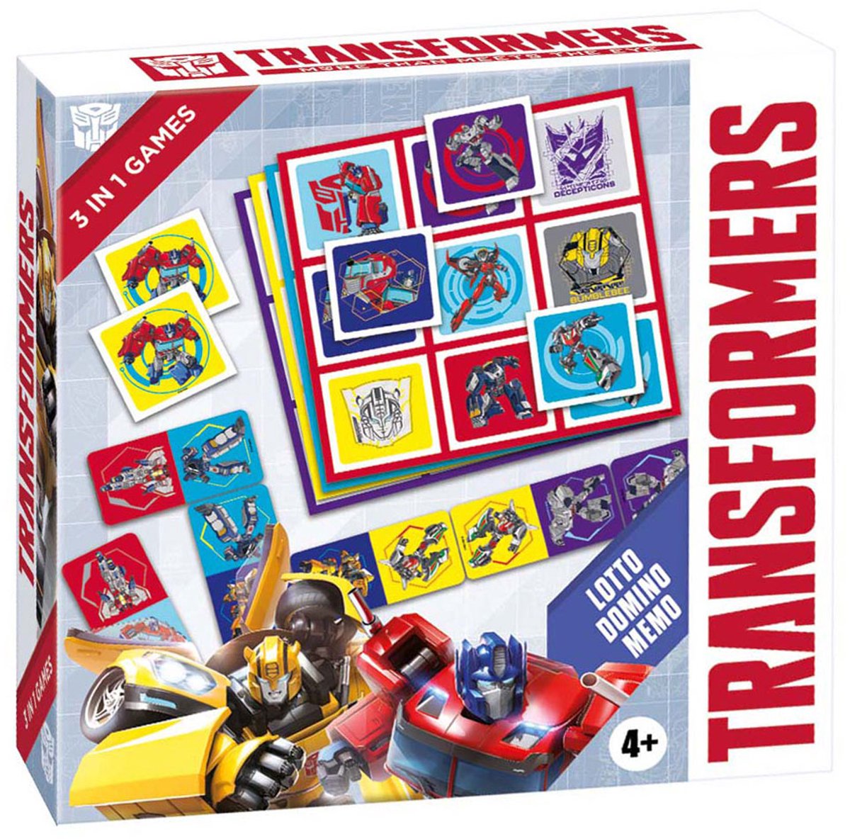 Tactic Transformers 3in1 Memo-Lotto-Domino