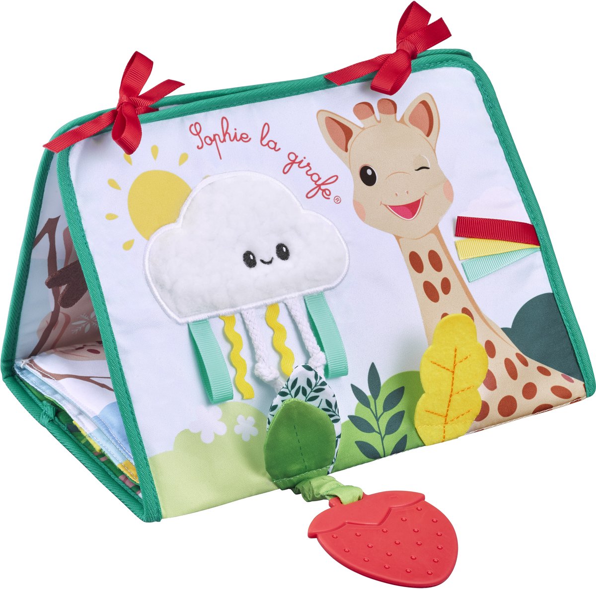 Sophie die Giraffe Ophie die Giraffe ausklappbares Spielbuch – weiches Babybuch mit Texturen, Spiegel, Geräuschen und Aktivitäten im Dschungel, Meer und Bergen – Mitwachsbuch für sensorische Entdeckung und motorische Entwicklung